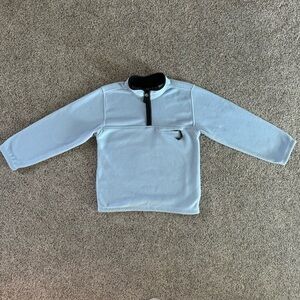 Vintage Light Blue Kids Fleece Hoodie